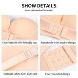 Front Closure Sexy Strapless Women Bra Invisible Push Up Bra Underwear Lingerie for Female Brassiere Pitted Seamless Bralette