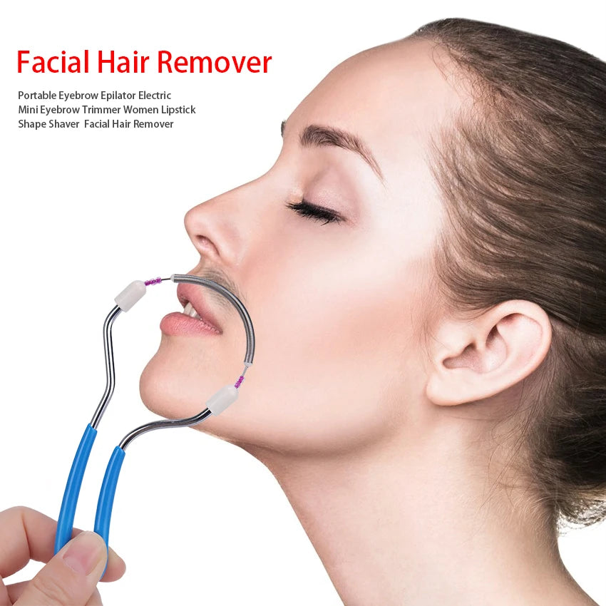 Facial Hair Remover Fine Hair Fetal Hair Spring Facial Hair Removal Hair Remover Face Twister Face Retractor Hair Removal Tool