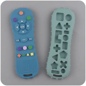 1Pcs Baby Teether TV Remote Control Shape Silicone Teether for Rodent Gum Pain Teething Toy Kids Sensory Educational Toy