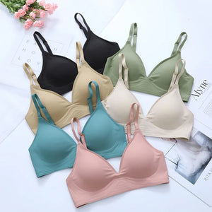 Seamless Women Bra Wireless Underwear Sleep Removable Padded Bralette One Piece Brassiere No Wire Comfortable