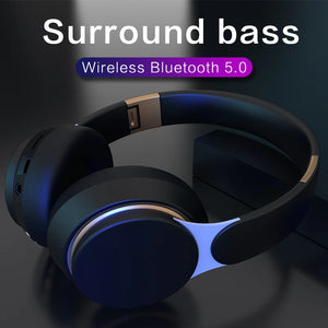 07S Wireless Headphones Foldable Adjustable Stereo Gaming Earphone Bluetooth+TF Play+3.5mm AUX 3 Modes HIFI Heavy Bass Headsets