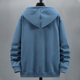 Plus Size 10XL 12XL Hoodie Men Autumn Winter Fleece Hoodies Solid Color Jacket Hoodies Big Size 12XL Blue Black Red Grey