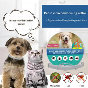 Adjustable Dog Cat Collar Pest Control Protect Rubber Flea Killer Flea Tick Prevention Anti-mosquito Insect Pet Cat Accessories