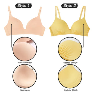 Seamless Women Bra Push Up Bras No Wire Brassiere A B Cup Underwear Sexy Bralette Three Quarters(3/4 Cup)  Lingerie