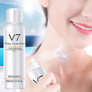 200ML Whitening Concealer Sunscreen Isolation Spray Waterproof V7 Hydration Moisturizing Contains 7 Skin Care Vitamins Complex