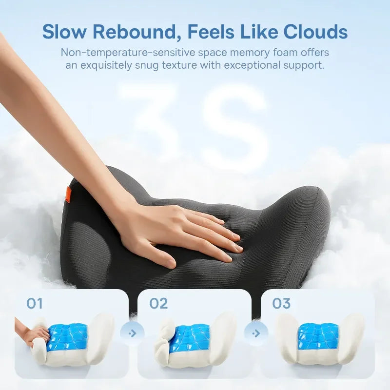 Baseus Car Neck Pillow Cushion Vehicle Head Pillow Seat Headrest Lumbar Support for Car Memory Foam Travel Pillow Car Accessory