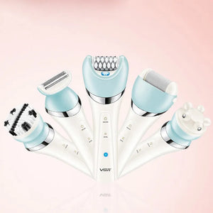 VGR Electric Women Epilator Female Shaver Leg Body Hair Removal Lip Chin Depilatory Lady Bikini Trimmer Facial Hair Remover