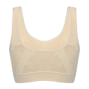 Breathable Women Bra Tops Hollow Out Sports Bras Gym Running Fitness Yoga Bra Sportswear Padded Push Up Sports Tops