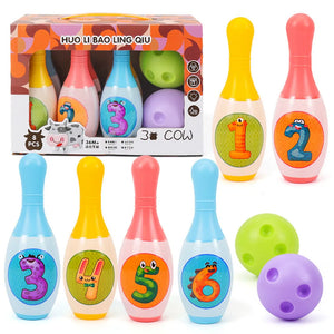 2023 Bowling Set Education Toys For Kids Toddlers Animal Number Learning  Indoor Outdoor Sports Games Toys for Kids Baby Gift