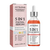 30ml 5 In 1 Face Serum Moisturizing Hyaluronic Acid Anti Wrinkle Aging Vitamin C Whitening Facial Serum Shrink Pores Skin Care