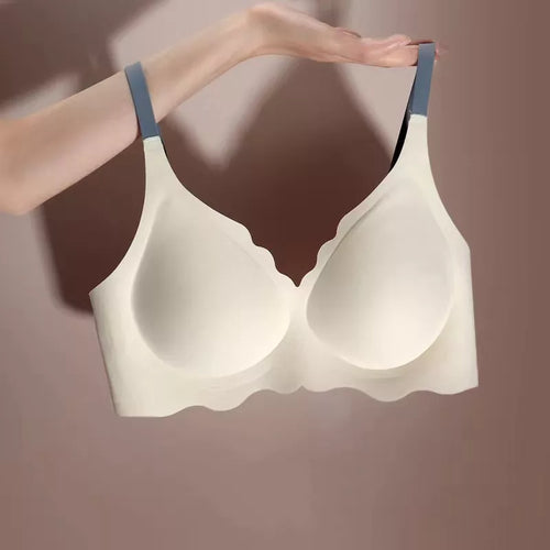 No Trace Top Women Bra Underwear No Steel Ring Pure Desire Comfortable Upper Support Sling Adjustable Beauty Back Bra Thin Section