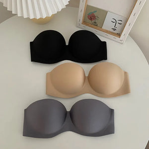 Women's Sexy Strapless Women Bra Push Up Padded Bras Female Underwear Seamless Invisible Bralette Without Straps Ladies Lingerie Bras